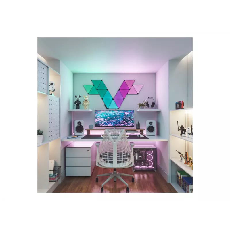 Viedpanelis Nanoleaf NL47-0101TW-3PK Wi-Fi Melns 3 gab.