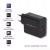 Barošanas adapteris QOLTEC 51716 — maiņstrāva 220–240 V līdz 20 V 3 A (63 W), melns, iekštelpu universāls lādētājs