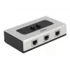 Hub DeLOCK 87673 1000 Mbit/s Melns Pelēks