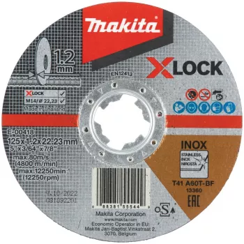 Makita - griešanas disks - nerūsējošajam tēraudam - 125 mm - Granulācija: A60T