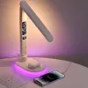 Galda lampa Hawk HW-LAMP03 balta RGB — regulējama LED galda lampa ar RGB apgaismojumu