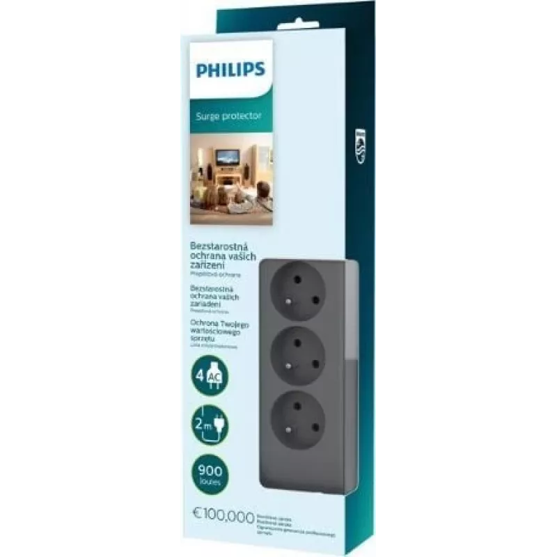 Pārsprieguma aizsargs Philips SPN3140A/60 — 14 kontaktligzdas, 60 Hz