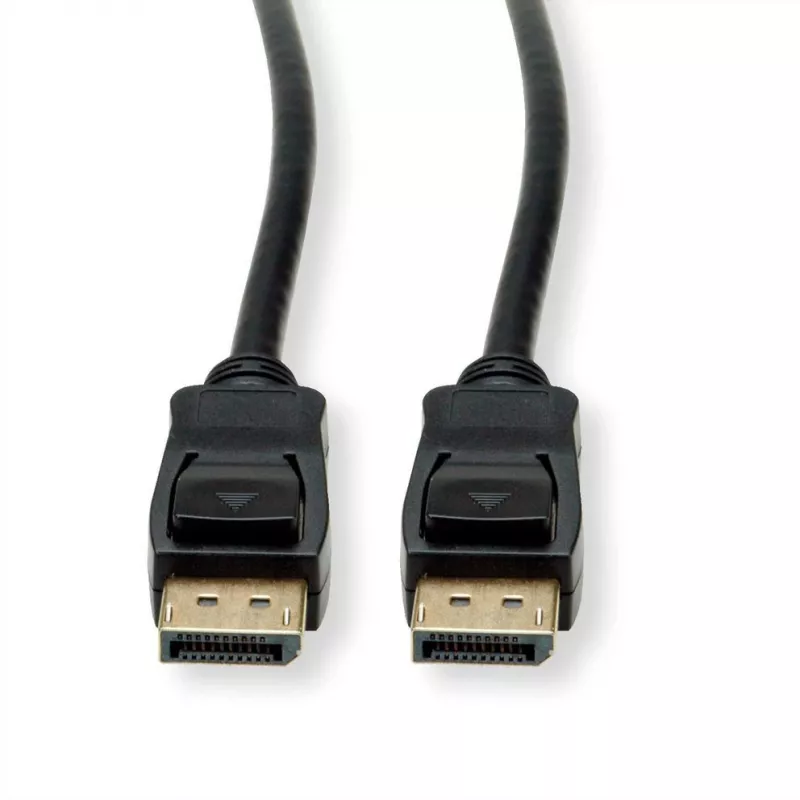 Value DisplayPort savienojuma kabelis, DisplayPort spraudnis, DisplayPort spraudnis 1,50 m melns 11.99.5798 ekranēts