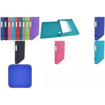 Box file Oxford 400105061 300 sheets Melns zaļa pelēka Pink violeta Red Turquoise