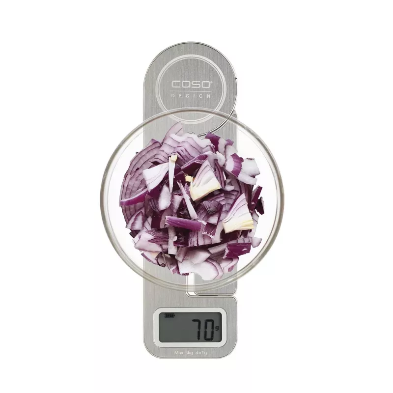 Caso | Svari | KitchenEcostyle | Maksimālais svars (ietilpība) 5 kg | Iedaļa 1 g | Displeja tips LCD | Nerūsējošais tērauds