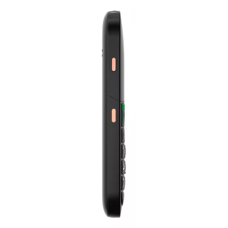 Senior mobilais telefons Gigaset GL695 — 2,31 collu (5,87 cm) displejs, 240×320, Single SIM, 4G, 2 MP kamera, 1400 mAh, Melns