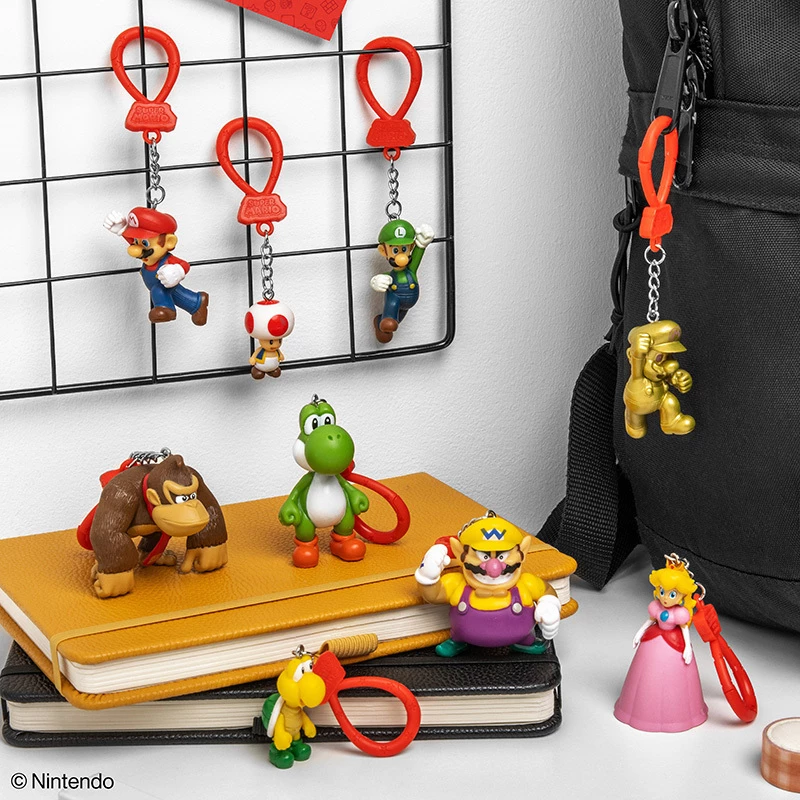 Backpack Buddies atslēgu piekariņu komplekts Paladone Super Mario CDU 24 gab. – dažādi tēli, kolekcionējami aksesuāri