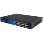 ALLNET 16+2P PoE komutators ALL-SG8418PM — 18 porti, Gigabit, 16 PoE porti, 2 augšupielādes porti