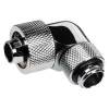 Alphacool Eiszapfen savienotājs 90 grādi G1/4 colla AG uz 16/10mm - rotējams, hromēts sudrabs