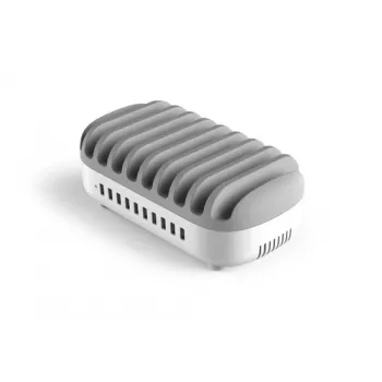 Compulocks 10 portu USB uzlādes dokstacija ar UK spraudni - uzlādes doks - 120 vati - 2,4 A - 10 izejas porti (USB) - Apvienotā Karaliste