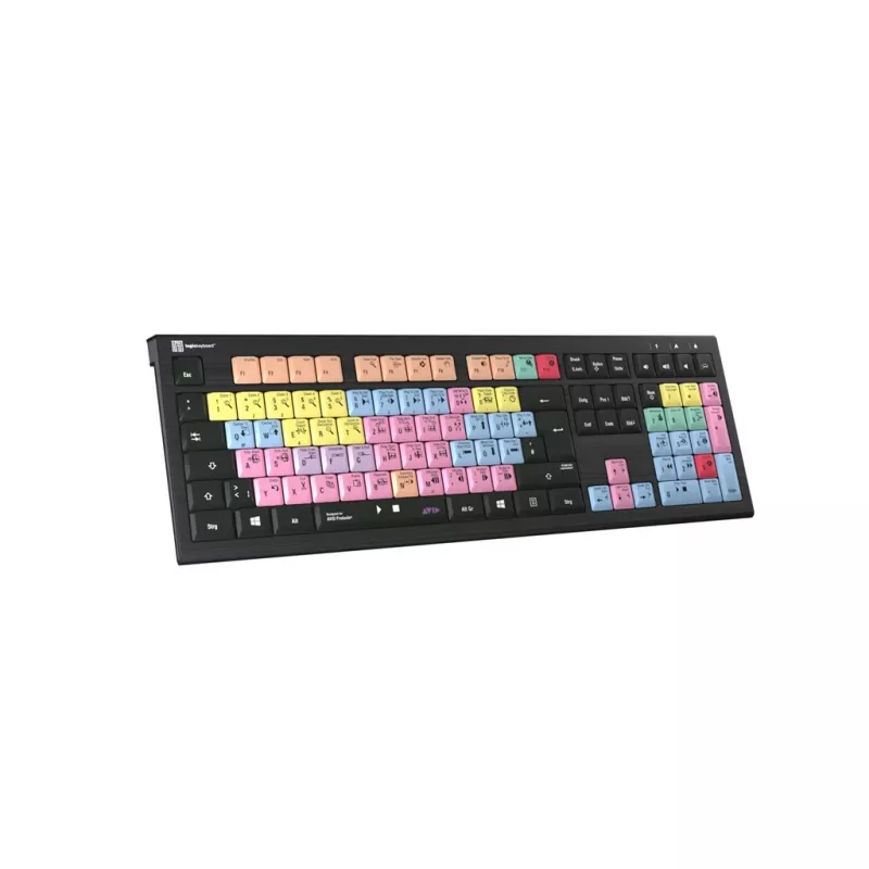 Logickeyboard ASTRA 2 USB QWERTZ tastatūra melna pilna izmēra 108 taustiņi