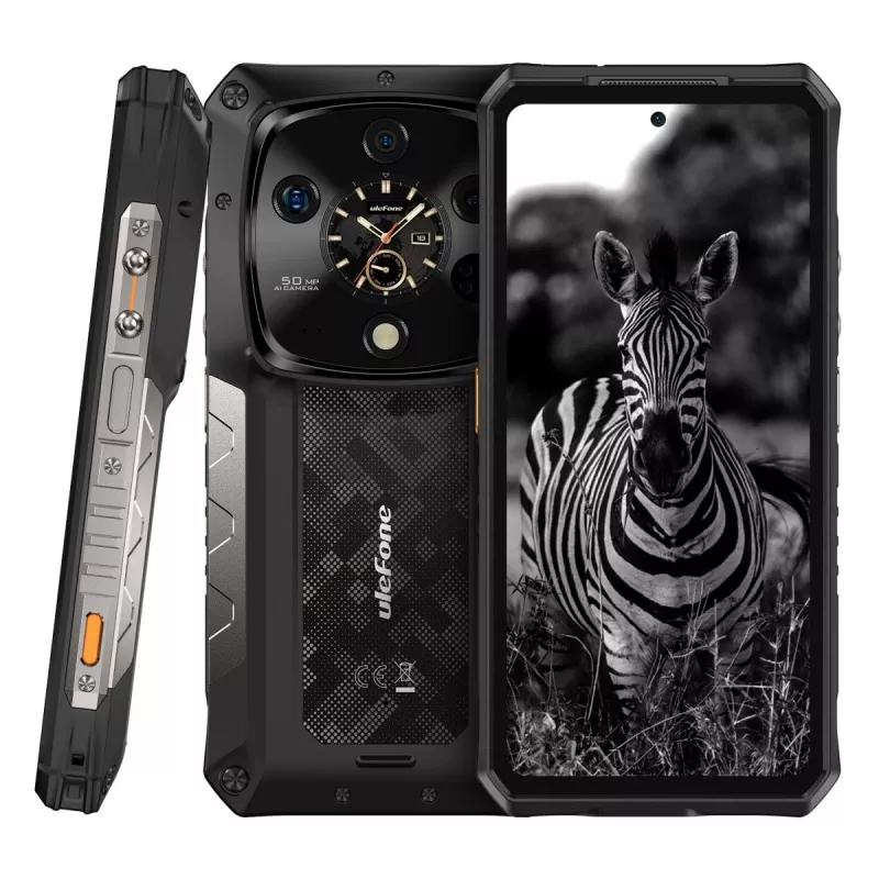 Izturīgs viedtālrunis UleFone Armor 28 Ultra 5G — 16 GB RAM, 1 TB atmiņa, melns
