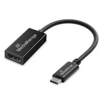 USB Type-C uz HDMI audio un video pārveidotājs MediaRange MRCS234, 20 cm, melns