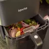 Gaisa fritieris Lovio LVAF001BK 5 L melns — galda tipa karstā gaisa fritieris, 5 litru tilpums