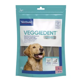 VIRBAC VEGGIEDENT FRESH zobu kopšanas košļājamās stienīši suņiem L izmērs