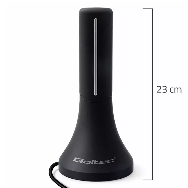 Televīzijas antena QOLTEC TV DVB-T/T2 Qoltec (iekštelpu/āra) modelis 57065