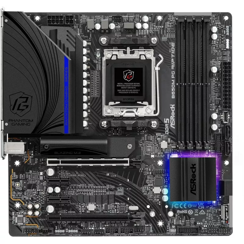 Mātesplate ASRock B650M PG Riptide AMD B650 Socket AM5 micro ATX