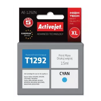 Activejet AE-1292N tinte (aizstāj Epson T1292; Supreme; 15 ml; ciāna)