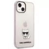 Karl Lagerfeld KLHCP14MCTRI Iphone 14 Plus / 15 Plus 6.7 Hardcase Rozā / Rozā Caurspīdīgs Choupette Korpuss