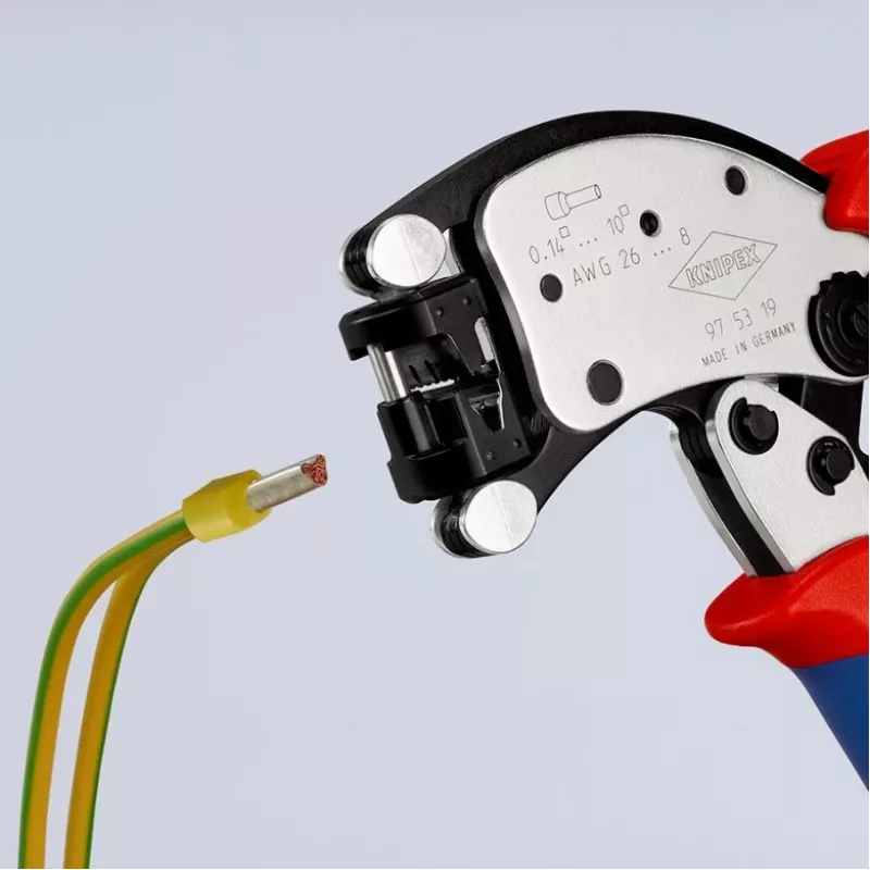 KNIPEX Twistor T pašregulējošās presēšanas knaibles spaiļu uzmavām