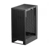 DeepCool CH170 PLUS Tower Melns — micro-ATX/mini-ITX korpusa korpuss, rūdīta stikla logs, USB-C, augšējais barošanas bloka novietojums