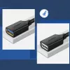 USB 3.0 pagarinātāja kabeļa adapteris UGREEN 10368B — USB A sieviešu uz USB A vīriešu, 1 m, melns