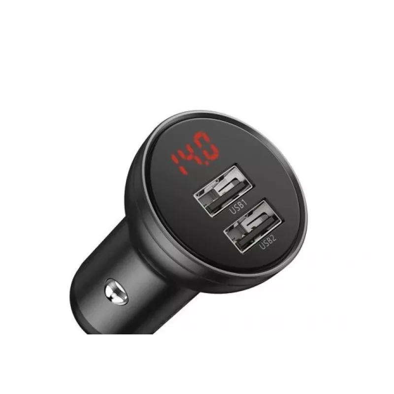 Baseus CCBX-0G mobilās ierīces lādētājs Universāls Melns, Pelēks cigarešu šķiltavu Auto