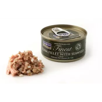 FISH4CATS Tunzivju fileja ar jūras aļģēm - mitrā kaķu barība - 70g