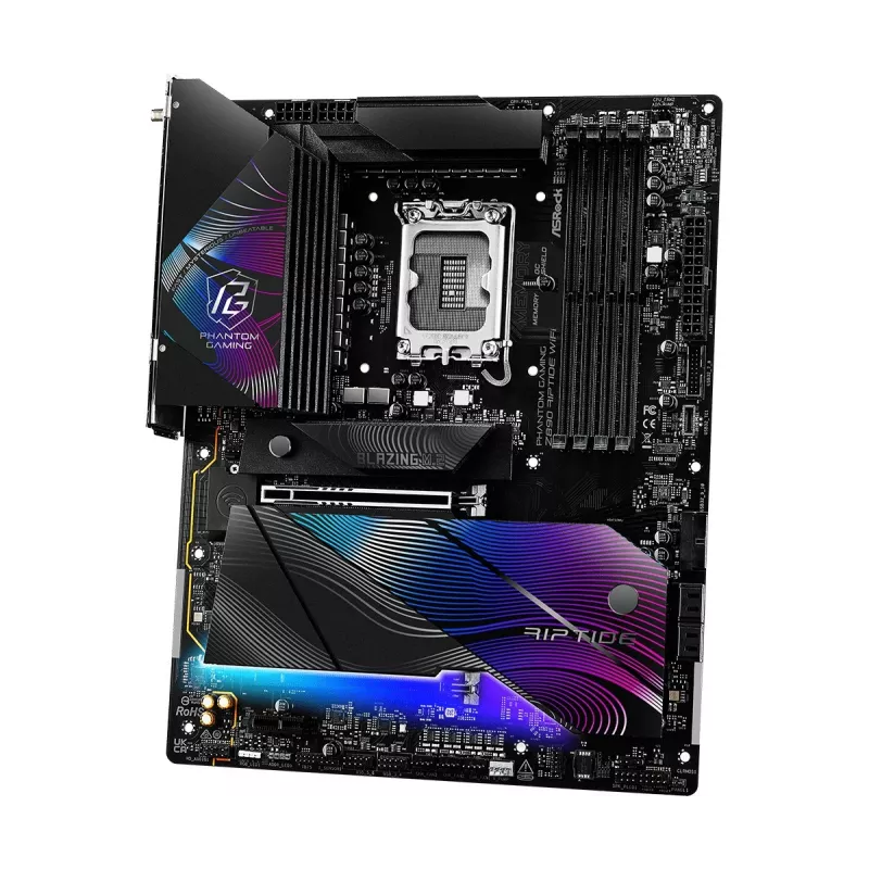 Mātesplate ASRock Z890 Riptide WiFi — Intel Z890, LGA1851, ATX, DDR5, 4 DIMM, Wi-Fi 7, 2,5Gb LAN, Thunderbolt 4