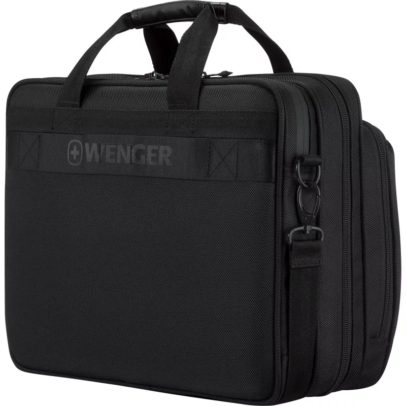 Portatīvā datora maciņš Wenger Legacy Melns Series 16 collas — piemērots līdz 40,6 cm, melns