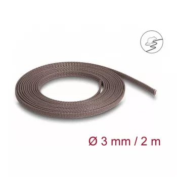 Kabeļu apvalks DeLOCK 20896 Brūns Poliesters 3mm