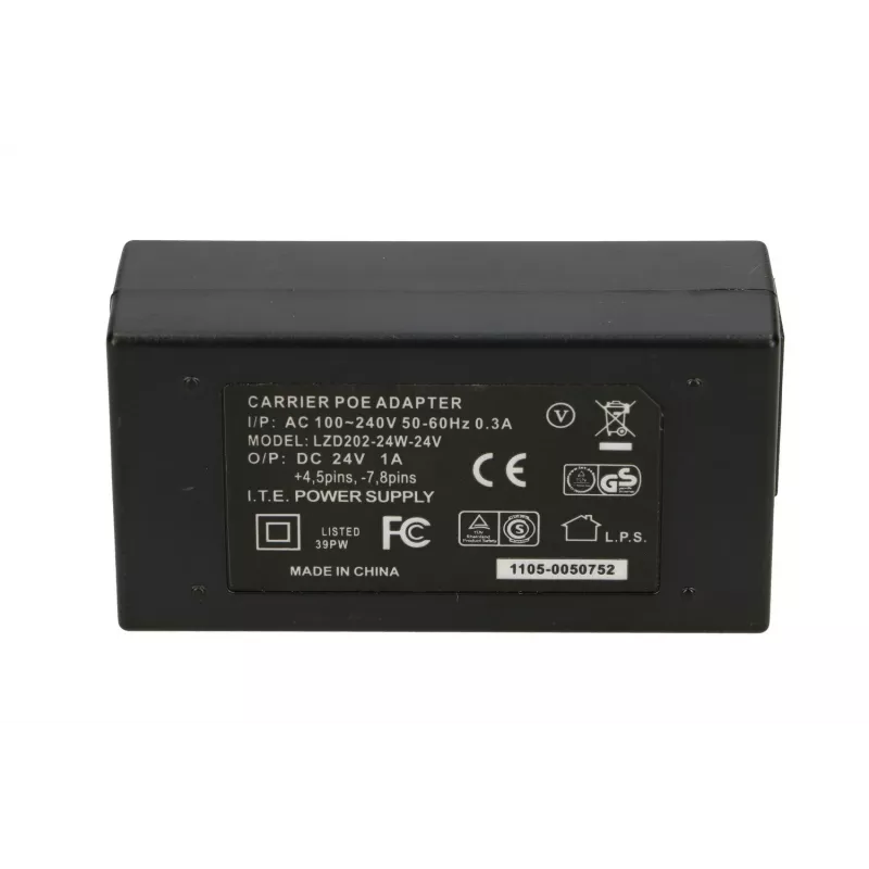 Extralink POE barošanas bloks POE-24-24W, 24V, 1A, 24W, iekļauts kabelis