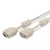 VGA monitora pagarinātāja kabelis DIGITUS AK-310203-030-E — 3 m, VGA (D-Sub) uz VGA (D-Sub), 3Coax+7 vadu, smilškrāsas