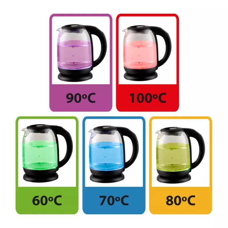 Esperanza EKK027 elektriskā tējkanna 1,7 L 2200 W melna, caurspīdīga
