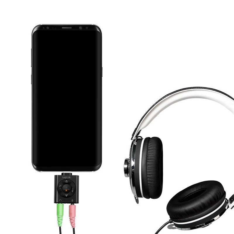 USB3.2 audio adapteris USB-C/vīr. uz 2x 3,5 mm/ligzdu 7.1