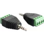 Kabeļa savienotāja adapteris DeLOCK 65454 2,5 mm 4 kontaktu melns zaļš