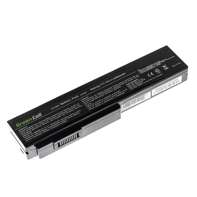 Baterija zaļa Cell AS08 priekš ASUS G50 G51 G60 M50 M50V N53 N53SV N61 N61VG N61JV