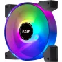 Dzesēšanas ventilatori AZZA Hurricane II ARGB 120mm 4 Pack — 120 mm ARGB korpusa ventilatori, 4 gab. komplekts