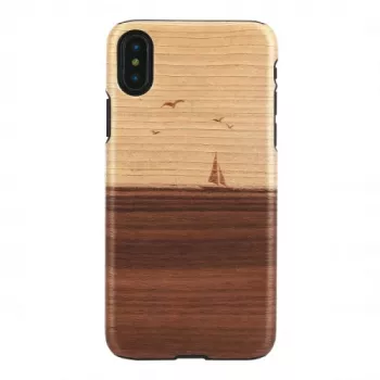 Viedtālruņa maciņš man and wood iPhone X/XS — modelis mare, melns