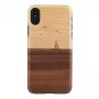 Viedtālruņa maciņš man and wood iPhone X/XS — modelis mare, melns