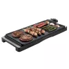 Kontaktgrils Jata JEGR1245 — 2200 W, rotējoša vadība, taisnstūrveida 655×255 mm, melns/sudrabains