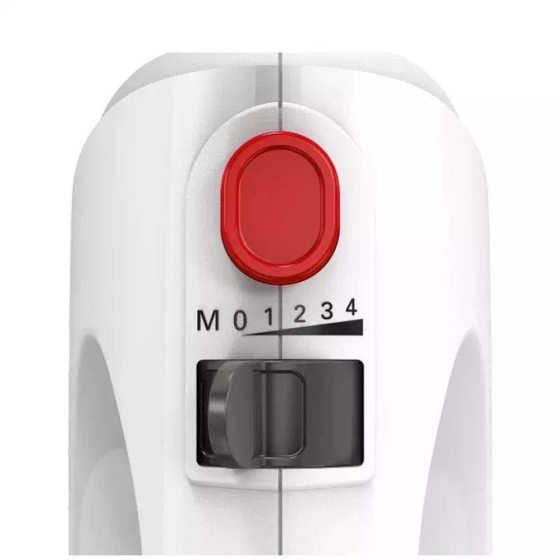 Rokas mikseris Bosch MQWPL2000 — 375 W, 4 ātrumi, turbo, impulss, nerūsējošā tērauda piederumi, komplektā bļoda