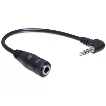 Audio kabelis DeLOCK 65397 0,14 m 2,5 mm vīrišķais uz 3,5 mm sievišķo, melns