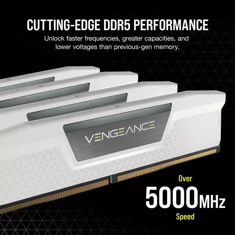 CORSAIR Vengeance DDR5 komplekts 48 GB 2 x 24 GB DIMM 288 kontaktu 3000 MHz PC5-48000 CL30 1,4 V balts (CMK48GX