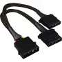 Sharkoon SATA Y strāvas adapteris 4P Molex 0,15 m melns - digitālais/datu - barošanas avots