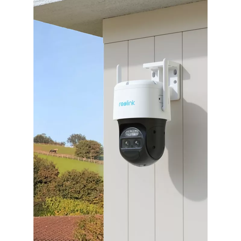 Reolink 4G LTE divu lēcu akumulatora drošības kamera | Trackmix sērija G770 | PTZ | 8 MP | F2.8mm/F1.6, F8mm/F1.6 | IP65 | H.264/H.265 | Micro SD, maks. 128 GB