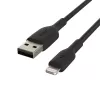 Belkin PVC USB-A uz Lightning 3m Melns