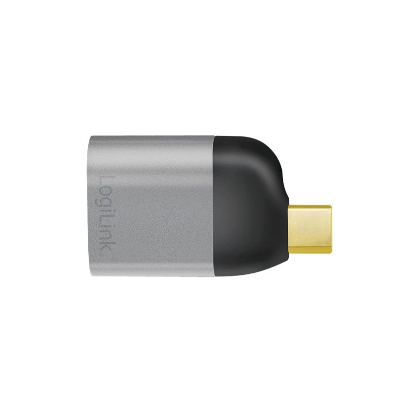 LogiLink CUA0204 USB-C uz DisplayPort savienotāju adapteris Melns Pelēks