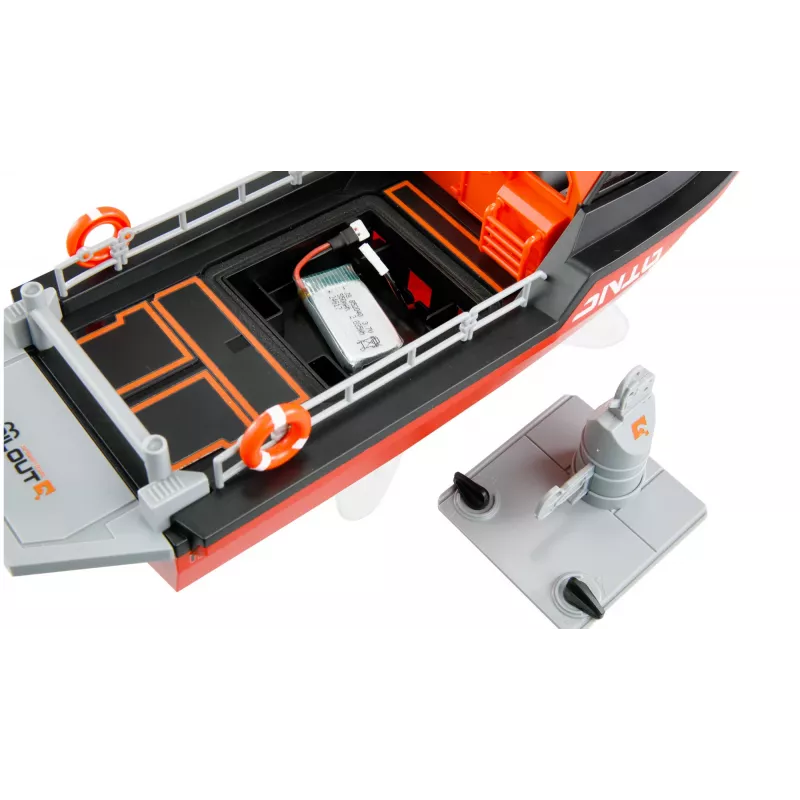Amewi Rescue Boat 26117 — Brushless Jet Drive, 320 mm, Melns/Red