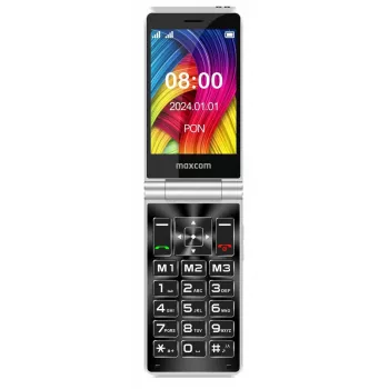 Flip telefons MM 835L 4G divas SIM kartes melns
